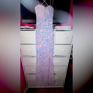 Purple sequin prom dress from Windsor. Size two. Worn for prom.